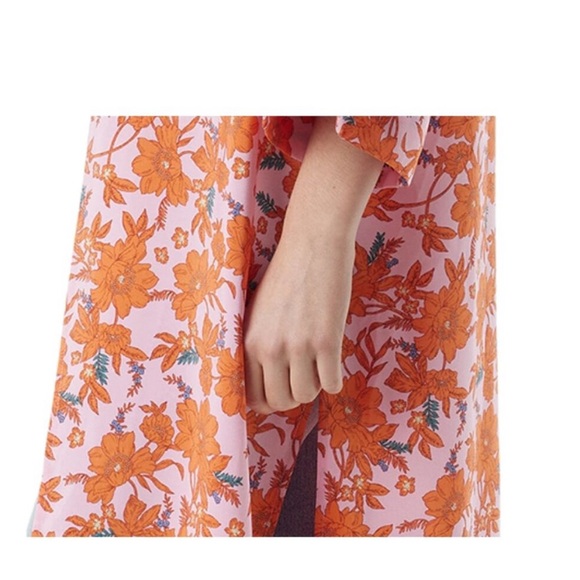 NWT JESSICA SIMPSON FLORAL KIMONO PINK AND ORANGE BOHO - Picture 5 of 5